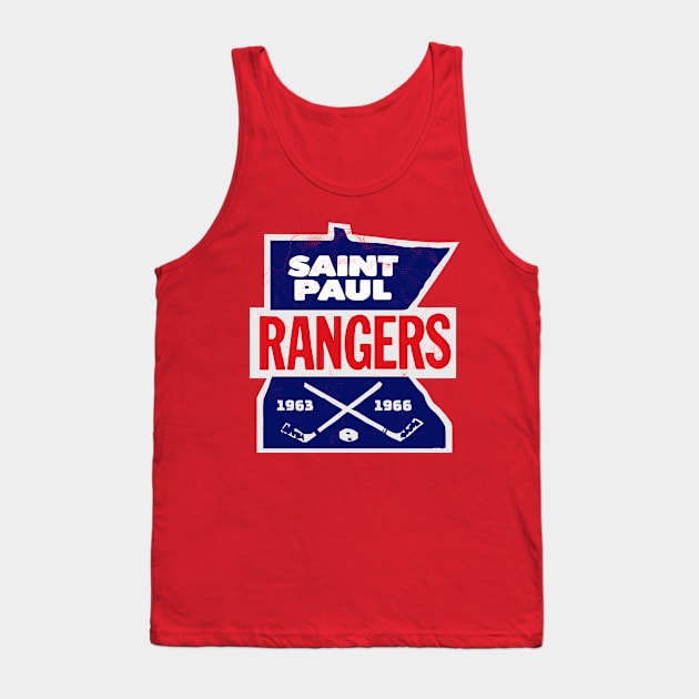 Retro St Paul Rangers Hockey Tank Top by LocalZonly